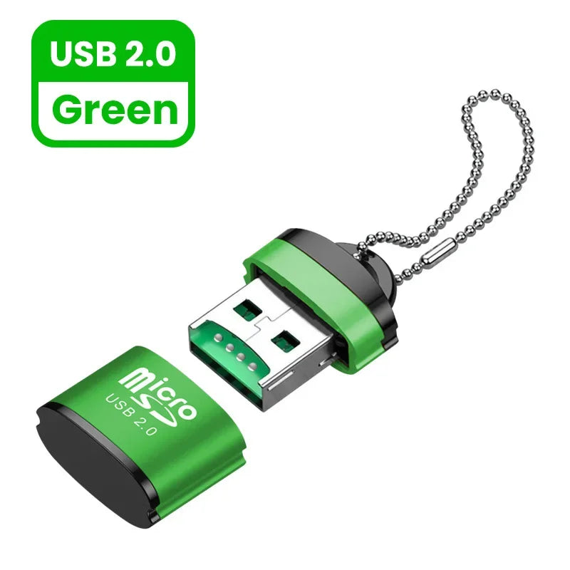 USB 2.0 Micro SD/TF Card Reader 480Mbps Mini Mobile Phone Memory Card Reader