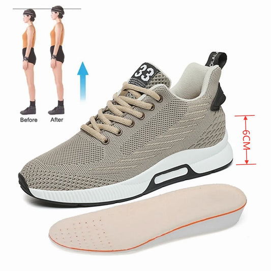 Big Size Elevator Shoes Men Sneakers Heightening Shoes Height Increase Shoes