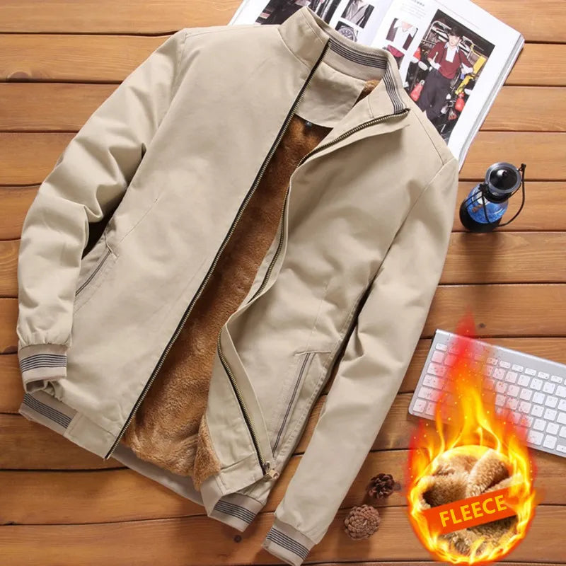 Fleece Jackets Mens Plus Size Casual Jacket Clothing Brand