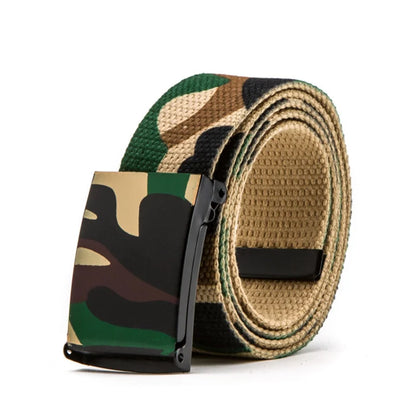 Yienws Cocuk Kemer Camouflage Canvas Belts for Boys Children