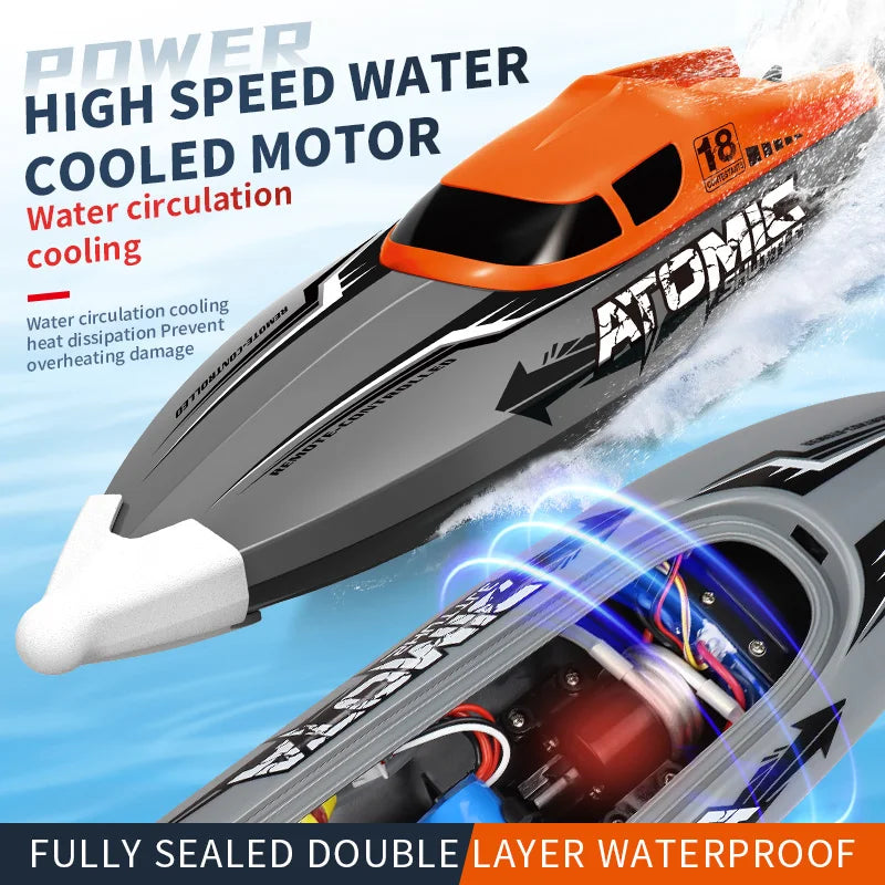 601 RC High-Speed Boat 25Km/H 2.4G Waterproof Remote Control Ship Speedboats