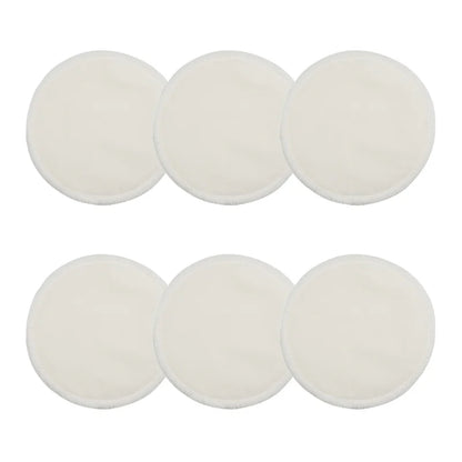 6PCS Soft Bamboo Reusable Washable Breast Liners Milk Care Nursing Pads