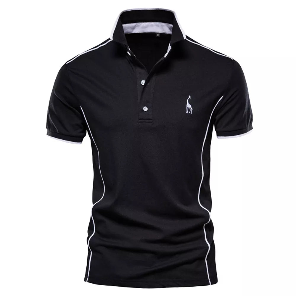 2021 New Summer Cotton POLO Shirt Men Turn Down Collar Casual Social Style