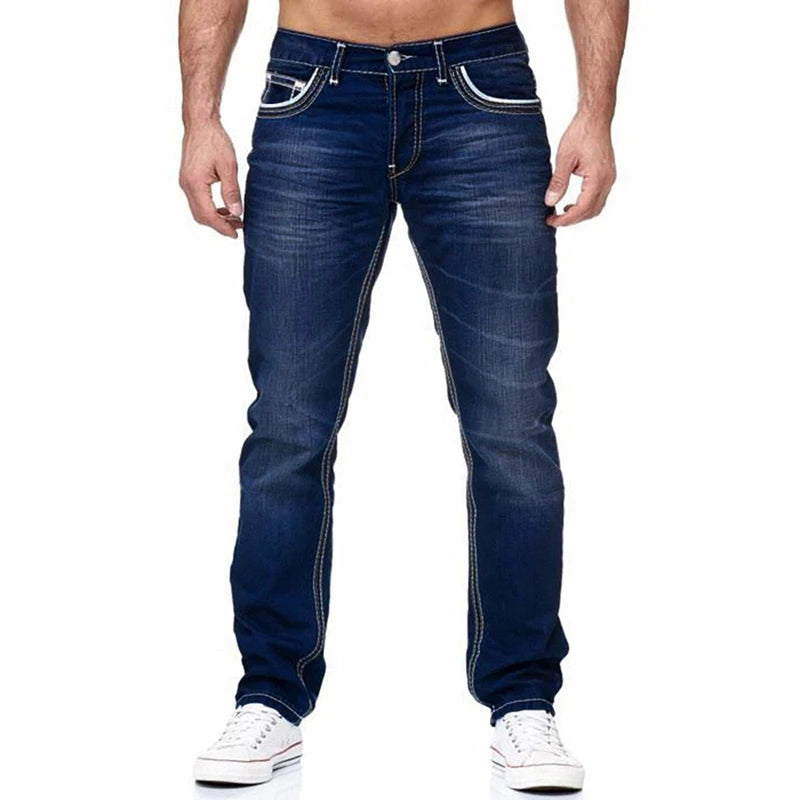 Mens Jeans High Quality Fashion Daily Smart Casual Men's Stretch Pants Street