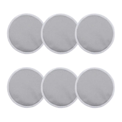 6PCS Soft Bamboo Reusable Washable Breast Liners Milk Care Nursing Pads