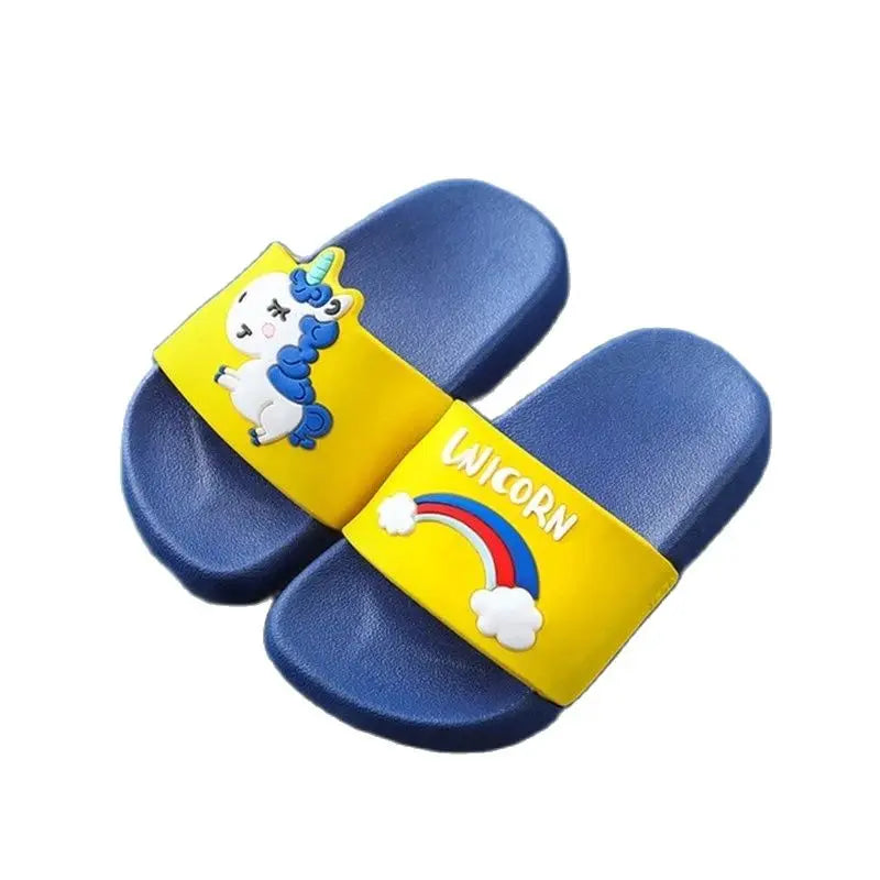 Cute Animal Pattern Slippers for Boys Girls New Summer Kids Beach Shoes Baby