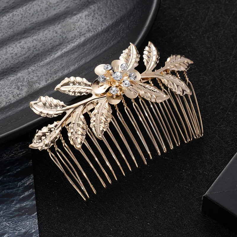 Metal Leaf Hair Clips Women's Hair Accessories Fashion Bridal Wedding Hair