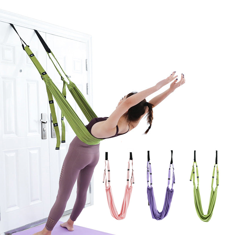 Aerial Suspension Yoga Strap Hammock Swing Stretching Tension Band Pilates