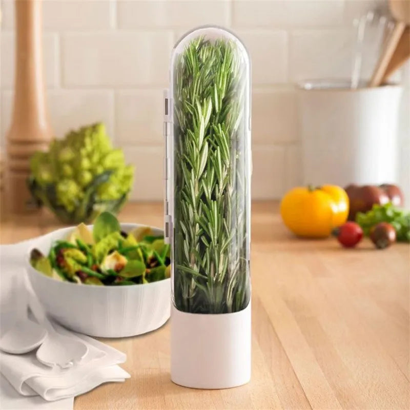 Herb Storage Container Keeps Fresh-Keeping Lids Saver Greens