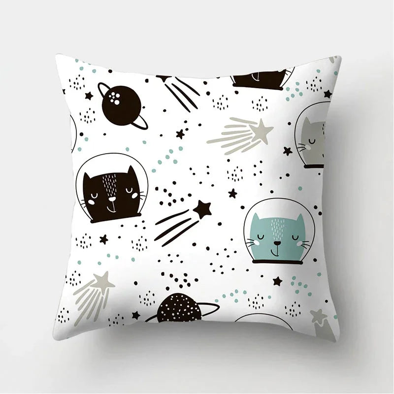 Dinosaur Alpaca Owl Panda Decorative Cushions Pillowcase Polyester Cushion Cover