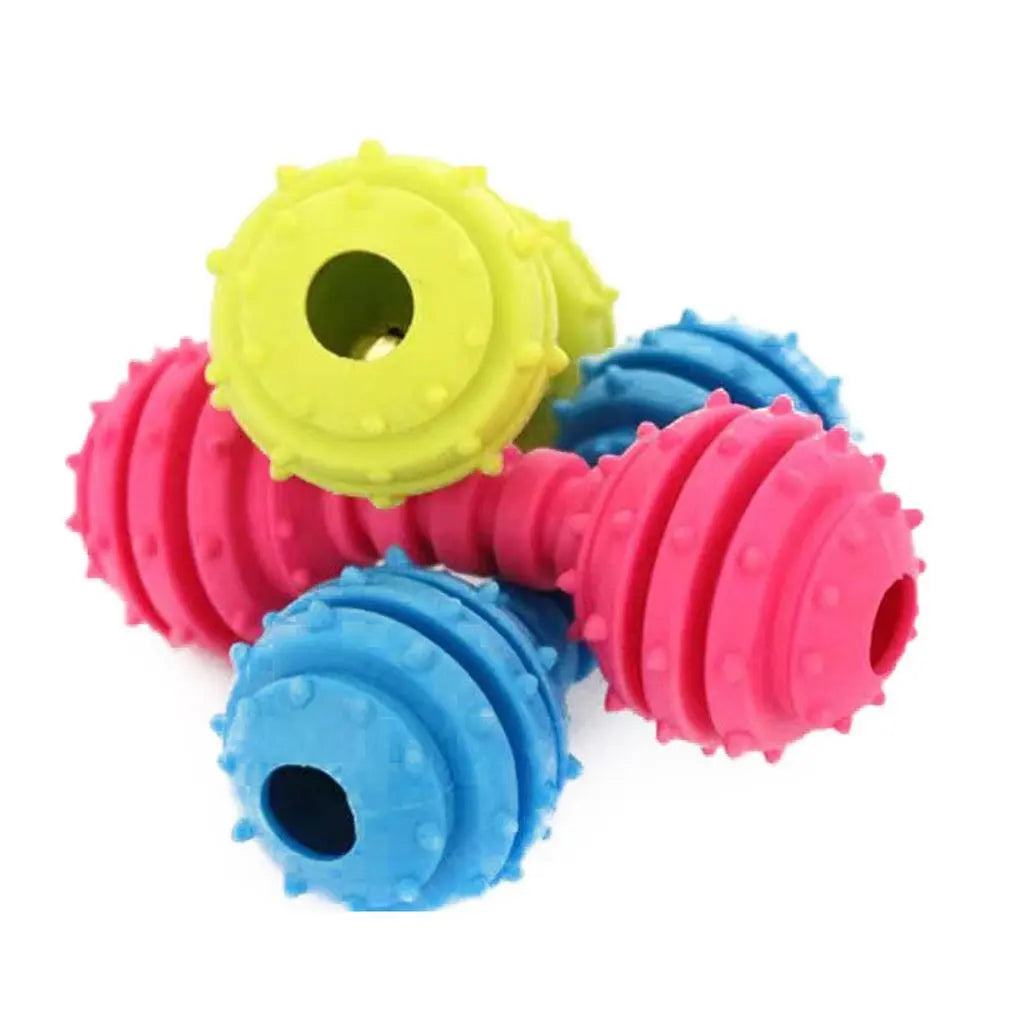 Rubber Dog Chew Toys Sturdy Pet Toy Heavyweight Durable Molar Teeth Sounding