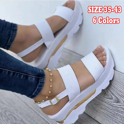 Sandals Woman Summer Fashion Women's Wedge Footwear Female Women's Slipper