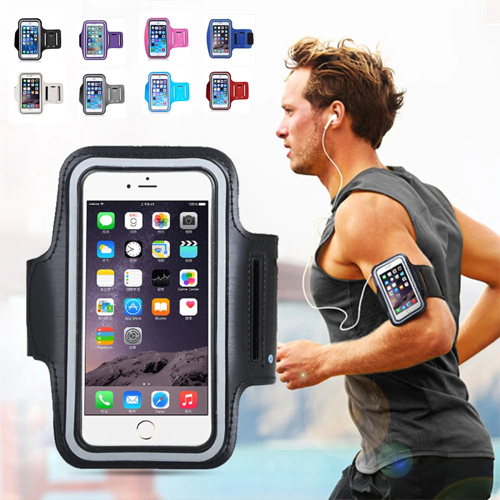 Men Running Phone Bags Waterproof Touch Screen for 4.5-6 Inch Smartphone