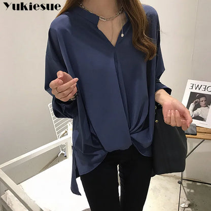 OL Office Long Sleeve 2022 Summer Women's Shirt Blouse for Women Blusas Womens