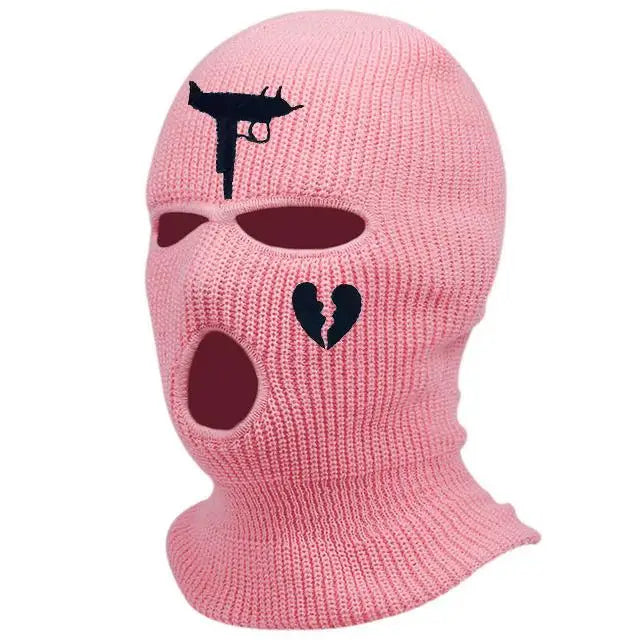 Men Balaclava Mask Hat Winter Warm Windproof Knit Beanies Bonnet Unisex Caps