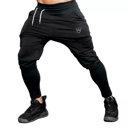 Solid Gym Sweatpants Joggers Pants Men Casual Trousers Male Fitness Sport