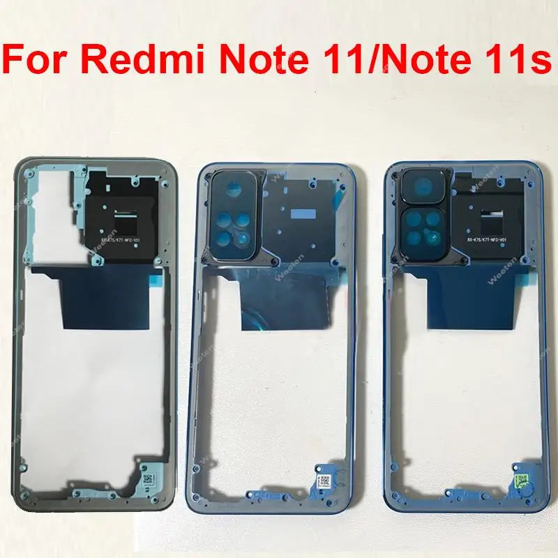 Middle Frame Housing for Xiaomi Redmi Note 11 Note 11S 4G Middle Cover Bezel