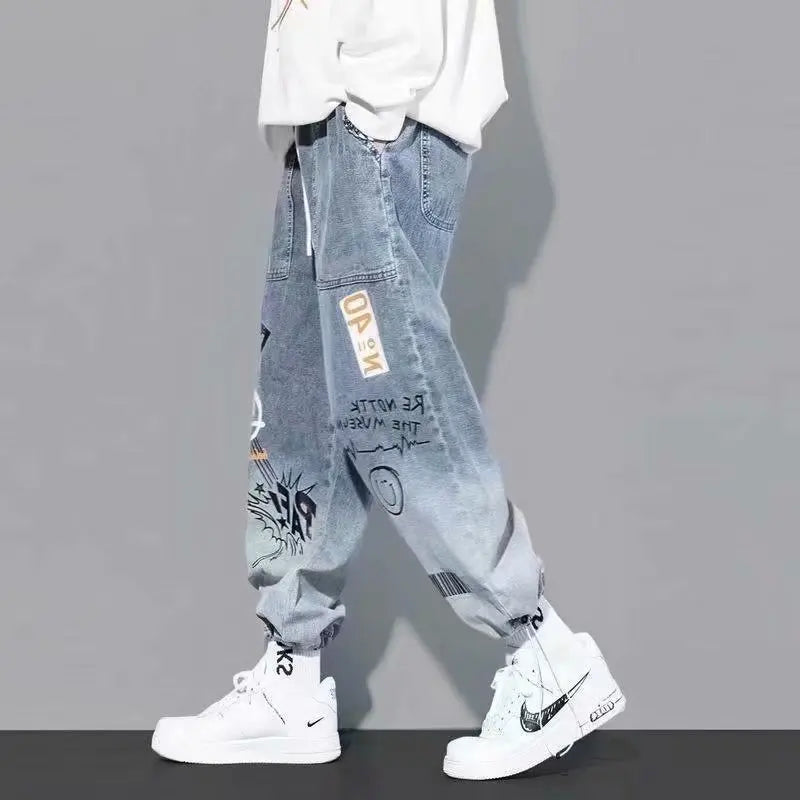 High Quality Fashion Men's Cargo Pants Hip Hop Trend Streetwear Jogging Pants