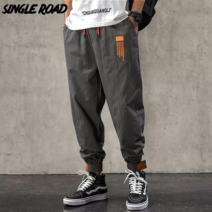 Single Road Mens Harem Pants Men Fashion 2023 Baggy Cotton Hip Hop Joggers