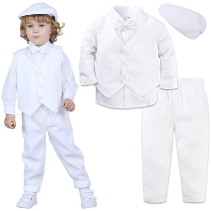 Boys Wedding Suit Baby Clothes Infant Birthday Party Gift Outfit Set