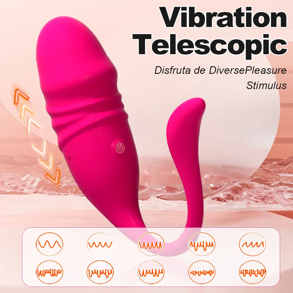 APP Control Vibrator Female Wireless Telescopic Vibrating Egg G Spot