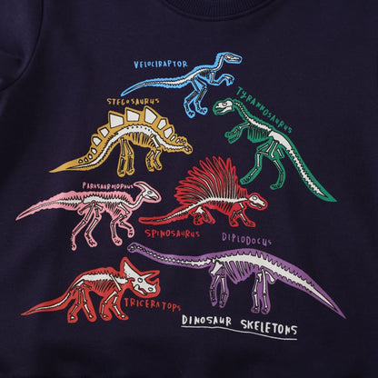 Little Maven 2024 Boys Clothes Luminous Dinosaur Baby Boys Sweatshirts