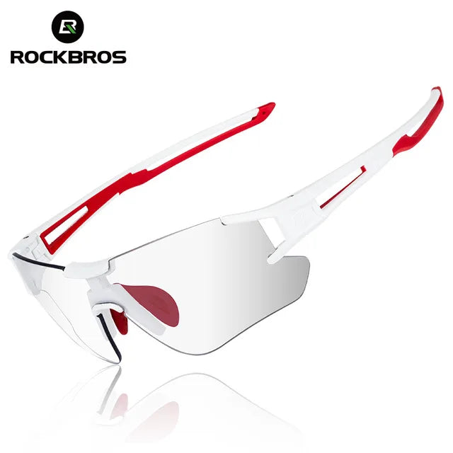 ROCKBROS Cycling Wrap Sunglasses Men's Photochromic Sport Glasses Outdoors UV400