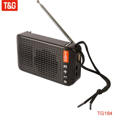 T&G TG184 Solar Bluetooth Speaker Portable Loudspeaker Wireless Outdoor