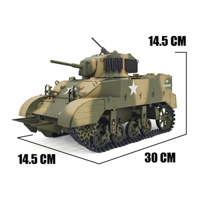 Coolbank U.S. Stuart M5a1 Stuart Rc Tank Model Smoking Sound and Light Electric