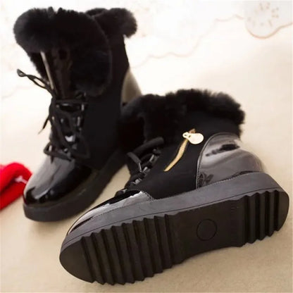 Women Boots Platform Winter Shoes Women Snow Boots With Thick Fur