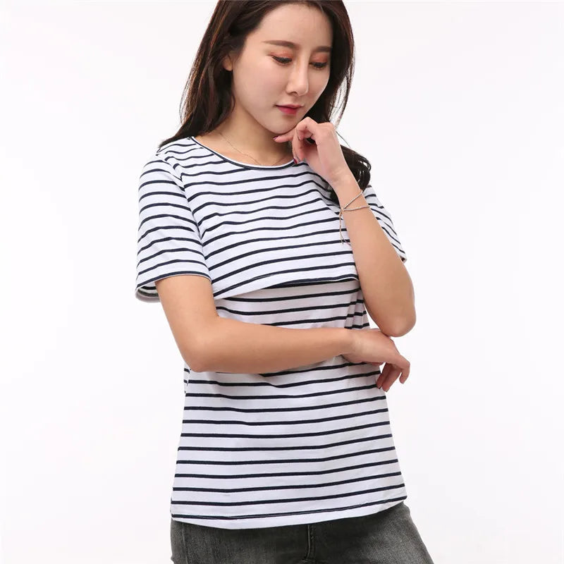 Pregnancy Clothes Maternity Clothing T Shirt Pregnant Women Breastfeeding