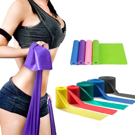 Fitness Rubber Resistance Bands Stretch Band Workout Sports Elastic Expander