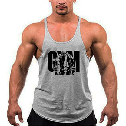 Bodybuilding Stringer Tank Top Men Cotton Gym Clothing Mens Fitness Racer