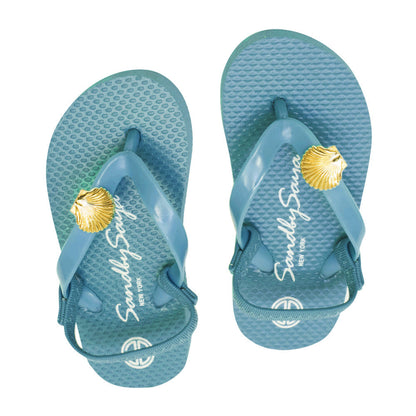 Gold Shell - Baby / Kids Flip Flops Sandal With Studs Charm for Girls