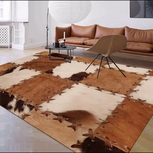 Nordic Geometric Printed Living Room Rugs Carpet Bedroom Bedside Sofa Floor