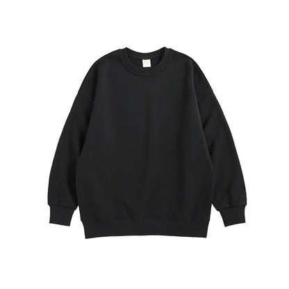 Alt Basic Plain Fleece Crewneck Sweatshirt Men Oversized Pullovers 168W