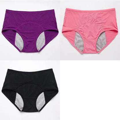 3pcs/Set Leak Proof Menstrual Panties Women Period Underwear Sexy Pants