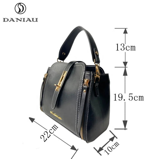 PU Leather Handbags for Women Top Handle Bag Vintage Single Shoulder Bag Ladies