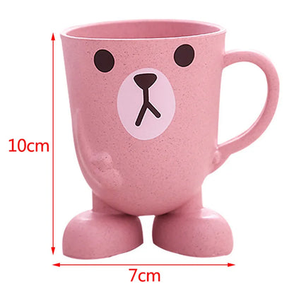 Cute Cat Mouthwash Cup Toothbrush Cup Home Travel Cartoon Thickened Wash Cup