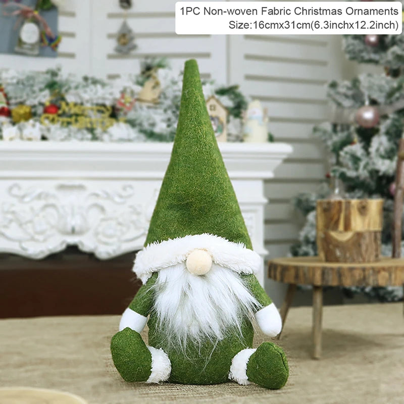 QIFU Christmas Doll Ornaments 2024 Merry Christams Decor for Home Cristmas Decor