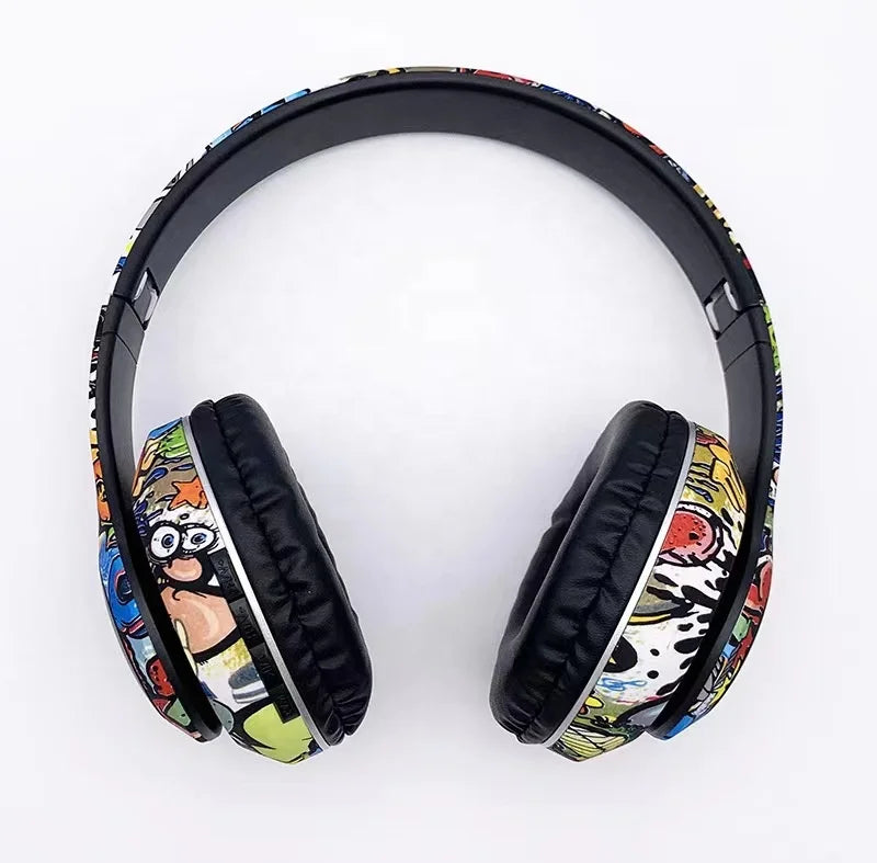 Shuoyin P35 JBI Graffiti Wireless Bluetooth Casque Audifono P35 Casque Cuffie