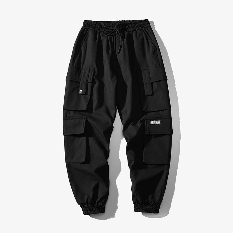 Streetwear Black Mens Harem Joggers Pants Men Cargo Pants 2024 Hip Hop Casual