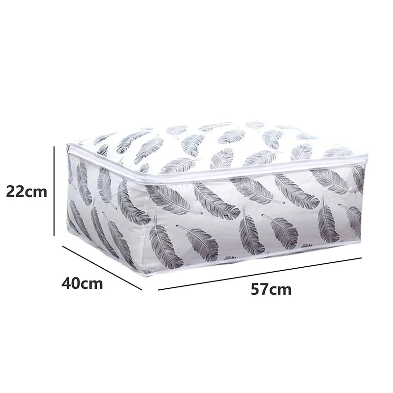 Foldable Storage Bag Quilt Storage Bags Pillow Clothes Closet Organizer