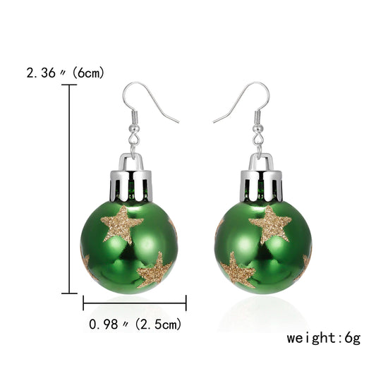 2024 New Fashion Christmas Earrings Creative Christmas Bulb Drop Earring