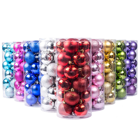 High Quality Christmas Tree Decoration Colorful 6Cm Round Christmas Balls