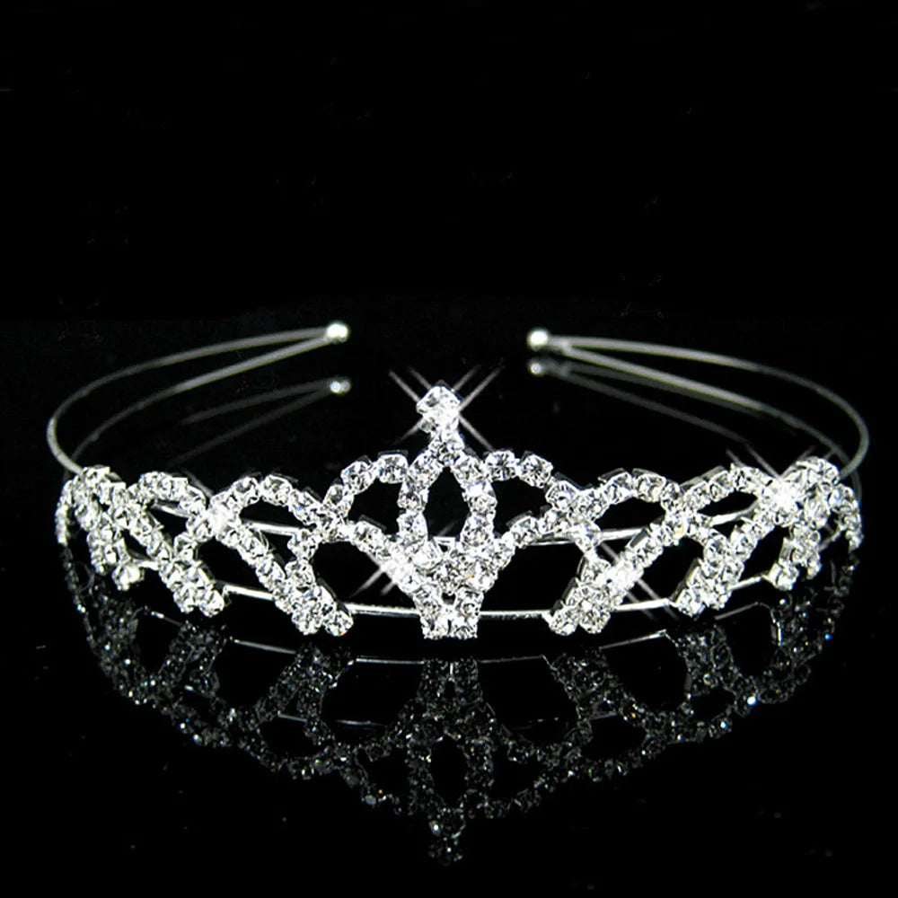 AINAMEISI Princess Crystal Tiaras and Crowns Headband Kid Girls Love Bridal