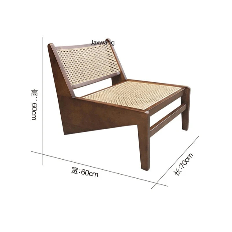 Rattan Living Room Sofa Home Furniture Ash Wood Chair Single So Kangaroo Chair