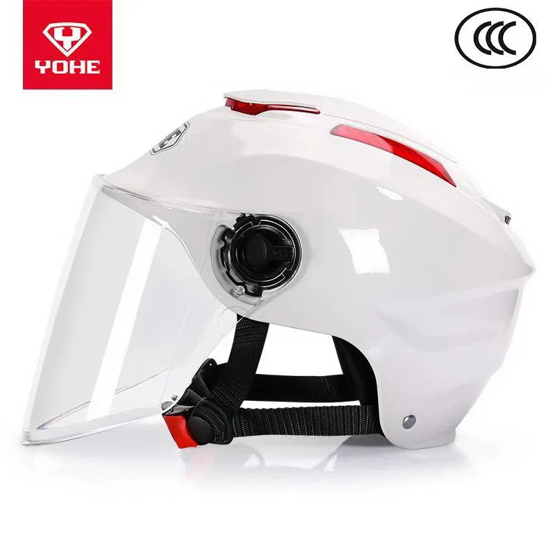 New 3C Certification Summer Half Face Motorcycle Helmet Men's Electric Bicycle