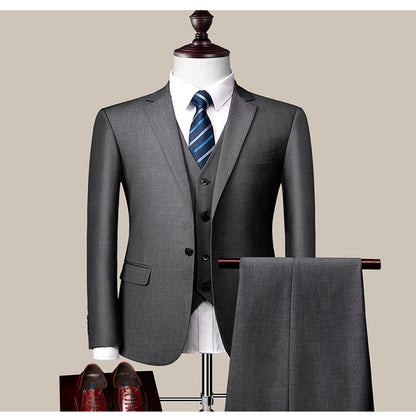 Elegant High-End Custom Men's Slim Fit Formal Business Suit Mens