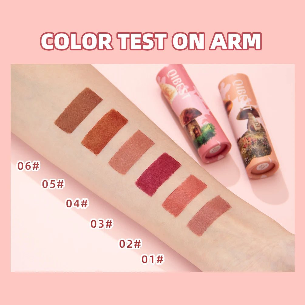 6 Colors Waterproof Nude Matte Lipsticks Long Lasting Lip Stick Sexy Red Pink